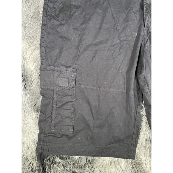 AKADEMIKS Denim Shorts Mens Size 38x12 Black Urban Hip Hop Skater Street Wear - Picture 6 of 8